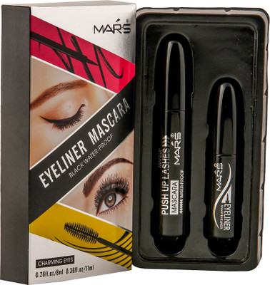 

Mars Mascara and Eyeliner smudge proof Long lasting(Set of 2)