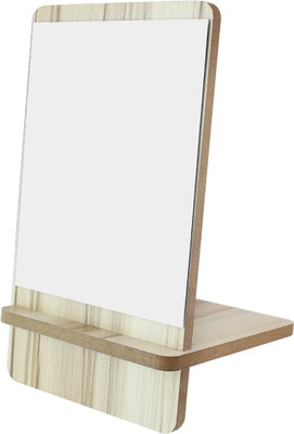 

Ear Lobe & Accessories Wood Finish Foldable Mirror