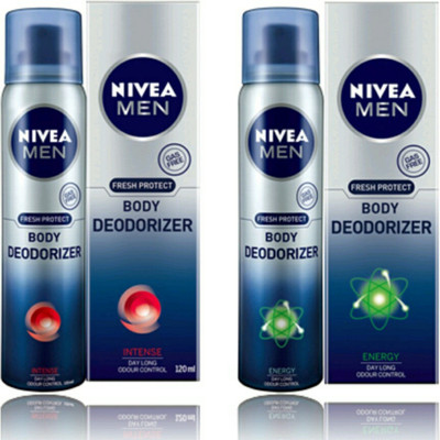 

Nivea intense & enegry Deodorant Spray - For Men(120 ml, Pack of 2)