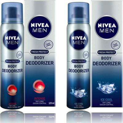 

Nivea intense & ice cool Deodorant Spray - For Men(120 ml, Pack of 2)