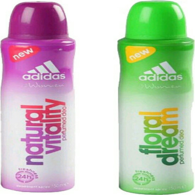 

ADIDAS natural vitality,flora dream Deodorant Spray - For Women(150 ml, Pack of 2)