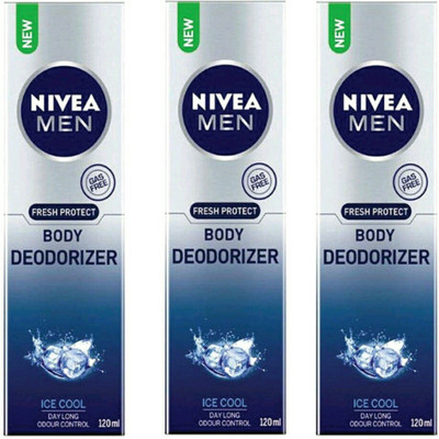 

Nivea ice cool Deodorant Spray - For Men & Women(120 ml, Pack of 3)