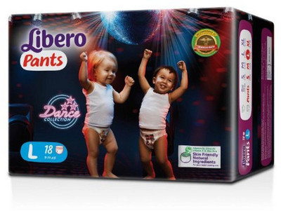 

Libero Large Size Diaper Pants (18 Counts ) Pack of 2 - L(36 Pieces)