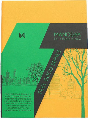 

MANOGYA A5 Notebook(FEEL GOOD SERIES, Yellow)