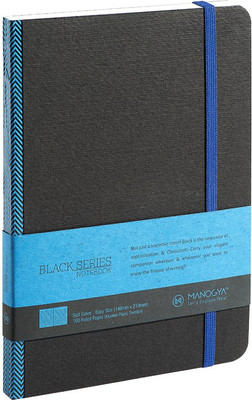 

MANOGYA A5 Notebook(BLACK SERIES, Blue)