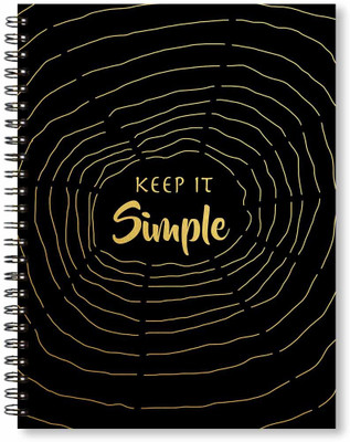 

Clixicle A5 Notebook(Life Goals, Black)