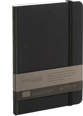 

MANOGYA A5 Notebook(BLACK SERIES, Black)