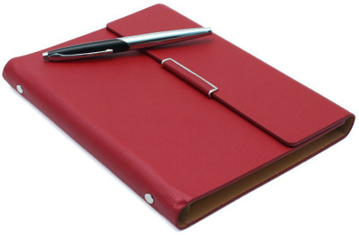 

COI A5 Planner/Organizer(DIARY WITH PEN, crimson red)