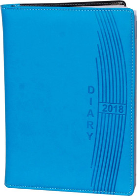 

Ananda Sales B5 Diary(BLUE LEATHERETTE 2018 DIARY, Blue)