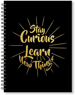 

Clixicle A5 Notebook(Life Goals, Black)