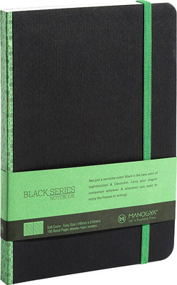 

MANOGYA A5 Notebook(BLACK SERIES, Green)