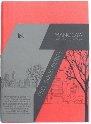 

MANOGYA A5 Notebook(FEEL GOOD SERIES, Red)