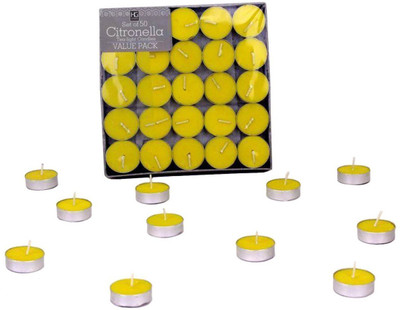 

Wonder World ® Highly Scented TEA LIGHT CANDLES. Use instead of Votives. Perfect Gift for Home, Patio, Gardens, Outdoors, Weddings, Parties Candle(Multicolor, Pack of 50)