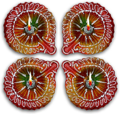 

Anant Terracotta (Pack of 4) Table Diya Set