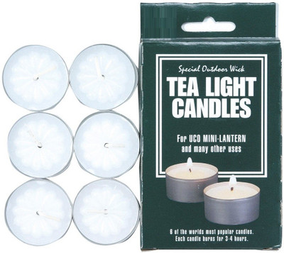 

Wonder World ™ Tealight Candles for Lanterns and General Use (Pack of 6) Candle(Multicolor, Pack of 6)