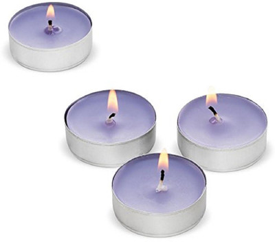 

Wonder World ™ Candle Charisma Tealights Lavender Scented Candles - 4 Pack - MADE IN USA Candle(Multicolor, Pack of 4)