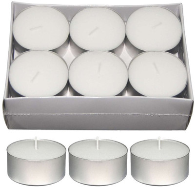 

Wonder World ™ Pure Plumeria Highly Scented Pink Tea Light Candles 6-Pack - Floral Tealights Collection Candle(Multicolor, Pack of 6)