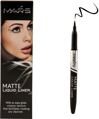 

Mars Matte Smudge Proof Long lasting Eyeliner 3 ml(Super Black)