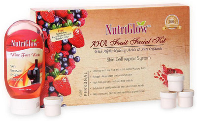 

NUTRIGLOW AHA FRUIT FACIAL KIT SKIN CELL REPAIR 55 g