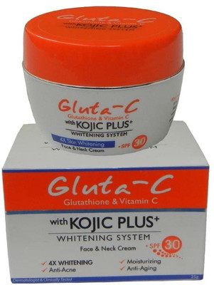 

Gluta-C Glutathione&Vitamin C With Kojic Plus Whitening System Face&Neck Cream.(25 g)