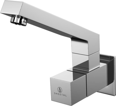 

Sheetal 3106 KUBIC Sink Cock With Swinging Spout Cartridge Faucet(Wall Mount Installation Type)