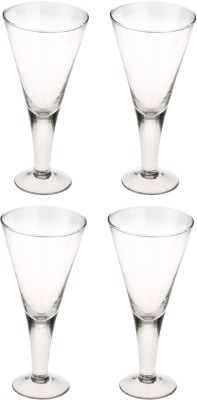 Somil (Pack of 4) New Stylish & Designer Baverage Tumbler Multipurpose Clear Glass (Set Of 4)-GZ74 Glass Set Wine Glass(300 ml, Glass, Clear, White)