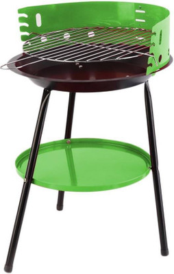 

Sukot Portable Charcoal Barbecue BBQ + 4 BBQ Skewers Barbecue Sticks Fish Basket Grill(Pack of 1)