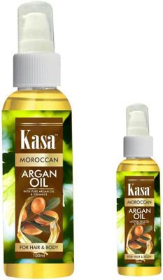 

Kasa Moroccan Argan Oil [ with Almond Oil & sesame Oil] for Hair Growth & Strength 50 ml & 100 ml Combo Hair Oil(100 ml)