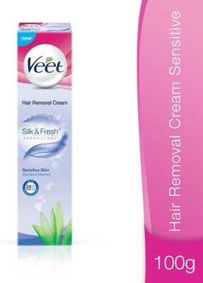 Veet Pure Hair Removal Cream for Women With No Ammonia Smell, Sensitive Skin Cream(300 g, Set of 3)