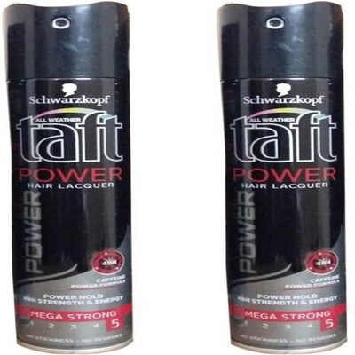 

Schwarzkopf Taft Power Hair Spray Mega Strong Pack Of 2 Spray(500 ml)