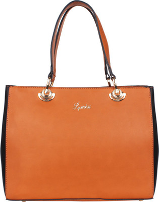 Luvoksi Satchel(Tan, Black), Black;tan