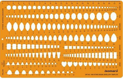 

ISomars 1889 Jewelry Design Template(Pack of 1)