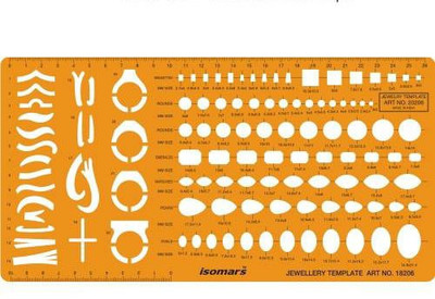

Isomars 18206 Jewelry Design Template(Pack of 1)