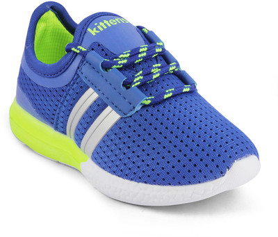 

KITTENS Boys Lace Sneakers(Dark Blue, Royal/green