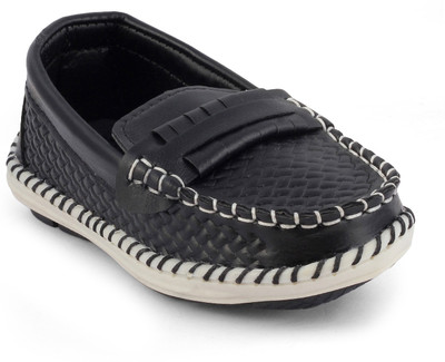 

KITTENS Boys Slip on Loafers(Black