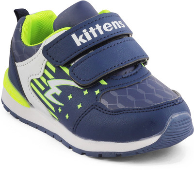 

KITTENS Boys Velcro Sneakers(Blue, Navy