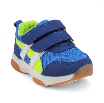 

KITTENS Boys Velcro Sneakers(Blue, Roral