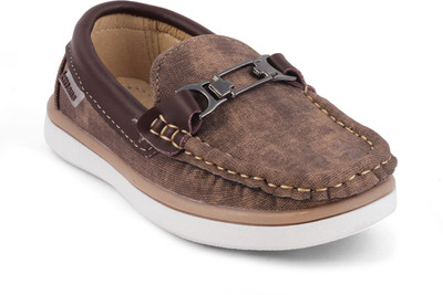 

KITTENS Boys Slip on Loafers(Brown