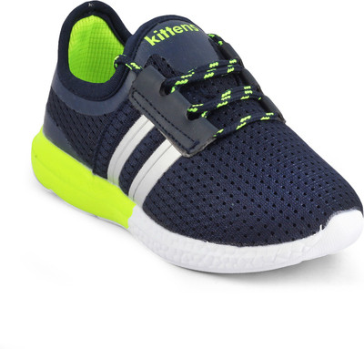 

KITTENS Boys Lace Sneakers(Dark Blue, Navy/green