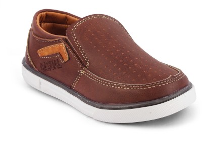 

KITTENS Boys Slip on Loafers(Brown