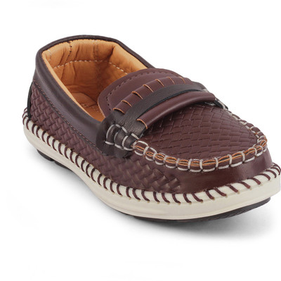 

KITTENS Boys Slip on Loafers(Brown