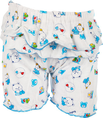 

Cheeseling Short For Girl's Casual Printed Cotton(White, Pack of 1, Multicolor_2