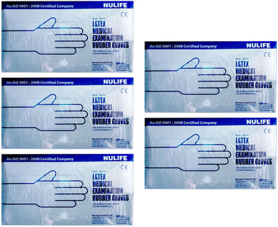 

Nulife MEDICAL EXAMINATION GLOVES (MEDIUM), SET OF 500 Pcs. Latex, Rubber Examination Gloves(Pack of 500)
