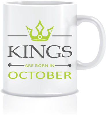 

Everyday Desire Kings are Born in October ED232 Ceramic Mug(300 ml), Multicolor