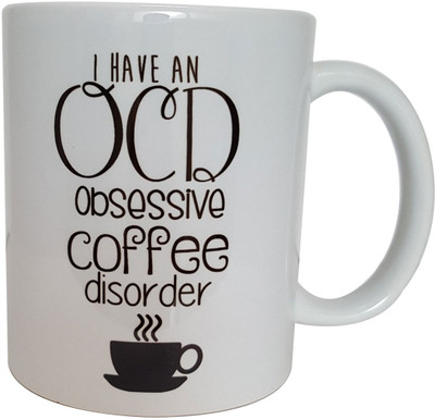 

Everyday Desire OCD ED286 Ceramic Mug(300 ml), Multicolor