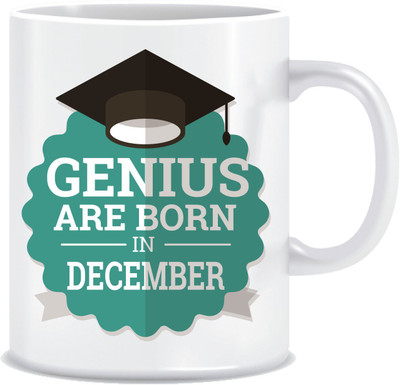 

Everyday Desire Genius are Born in December ED279 Ceramic Mug(300 ml), Multicolor