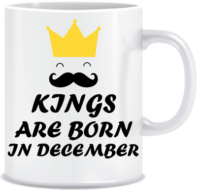 

Everyday Desire Kings are Born in December ED239 Ceramic Mug(300 ml), Multicolor