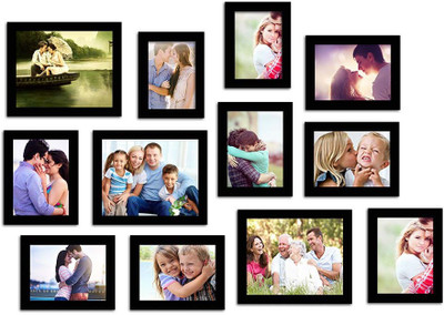 

Make Home Happy MDF Photo Frame(Black, 12 Photos)