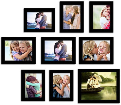

Make Home Happy MDF Photo Frame(Black, 9 Photos)