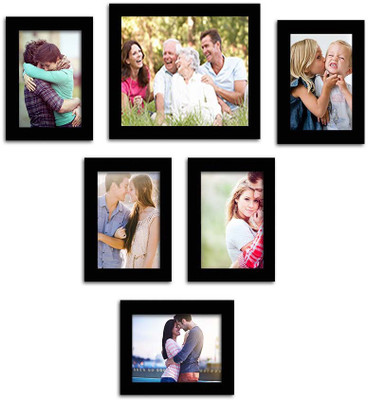 Make Home Happy MDF Photo Frame(Black, 6 Photos)